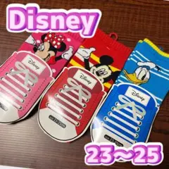 Disney ディズニー　ソックス　靴下　くつ下　23〜25 ミッキー　ミニー