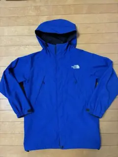 値下げ　状態良好　ノースフェイス　スクープジャケット 青　150サイズ