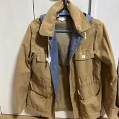 ブラウン マウンテンパーカー 取り外しフード