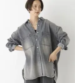 LEPSIM アソートデニムビッグシャツ