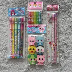 新品 平成当時物 レモン株式会社文具5点まとめ売り ねり消し えんぴつ