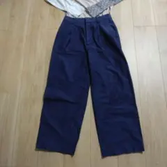 UNIQLOコラボ INES DE LA FRESSANGE ネイビー パンツ