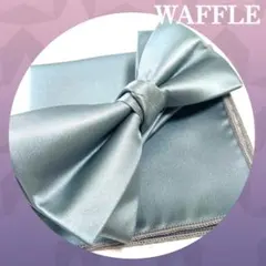 蝶ネクタイ・ポケットチーフ ライトブルー ボウタイ 挙式 新郎 無地 人気 I6