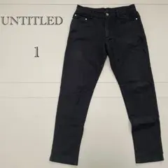 UNTITLED ブラック スキニーパンツ　Sサイズ