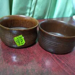 木製ボウル 2個セット 天然木 盛り鉢 - メルカリ