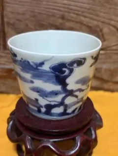 伊万里 松に人家文様 蕎麦猪口 - メルカリ