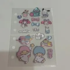 国内正規品　サンリオ　ボンボンドロップシール　ぷっくりシール　2シートおすそ分け