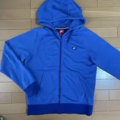 Nike フード付き裏毛トレーナー Mサイズ ブルー