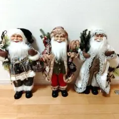 【新品未使用】サンタクロース人形　各1体