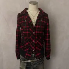 y2k グランジ　平成　ギャル　チェック　ギミック　お兄系　重ね着