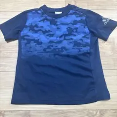 120adidas アディダス Tシャツ ネイビー キッズ