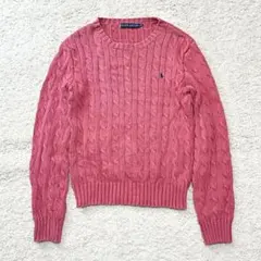 RALPH LAUREN ニット セーター コットン ピンク M
