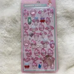 マイメロ ボンボンドロップシール 立体シール 3Dシール