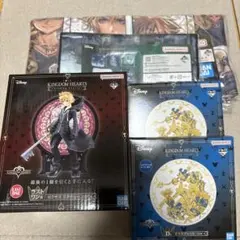 キングダムハーツ　一番くじ　ラストワン　ロクサス　スタチュー　フィギュア　タオル