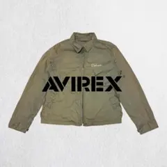 AVIREX スーベニアジャケット 虎 刺繍 Mサイズ カーキ 綿 ナイロン