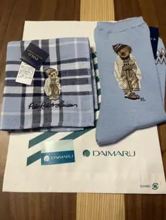 【新品】ポロラルフローレン　ポロベア　ハンカチ＆靴下22cm〜24cm セット