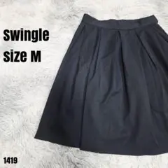 swingle スウィングル 【美品】 フレアスカート ブラック M 1419のサムネイル