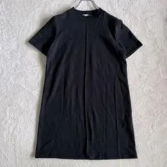 ZARA ザラ 半袖ニットワンピース チュニック ブラック S