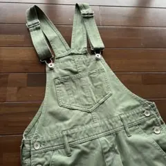 オリーブグリーン サロペット