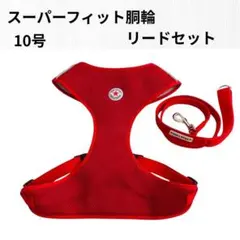 犬用 大型犬 ハーネス リードセット エアメッシュ 胴輪 ドッグスター レッドのサムネイル