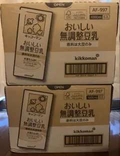 キッコーマン おいしい無調整豆乳 1000ml 6本入×2箱のサムネイル