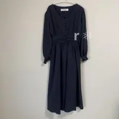 tocco closet トッコクローゼット シャーリングワンピース 長袖