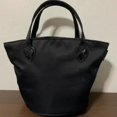 開店セール☆未使用品 美品 アニエスベー レザー×ナイロン ロゴ ハンドバッグ