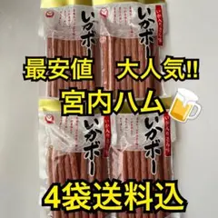 最安値　大人気‼️宮内ハム　いか入りサラミいかボー220g×4袋のサムネイル