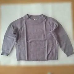 GU ラベンダー 長袖ニット　Мサイズ