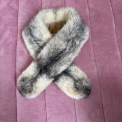 ミンク　貴重■クロスミンク■毛皮　リアルファー　マフラー　マフ■手芸