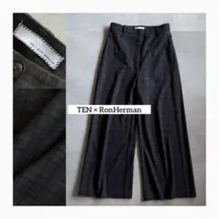 【美品✨】　TEN × RonHerman チェックワイドパンツ　別注コラボ
