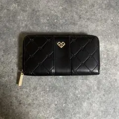 キルティング 長財布 ブラック ゴールド金具のサムネイル