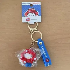 万博会場限定　ハローキティ 立体マスコットキーホルダー ミャクミャクなりきり