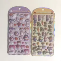 cotton puffy シール ディズニー ベイマックス ズートピア ジュディ