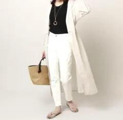 UNTITLED アンタイトル ロングシャツワンピース ナチュラル 