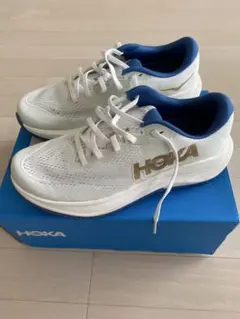 【27cm】HOKA RINCON 4 ランニングシューズ ホワイト/ブルー