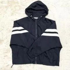 【極美品】セシルマクビー ナイロンジャケット フード付き ゆるだぼ モノトーン