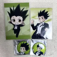 ハンターハンター スーツ 戦闘後 ゴン グリッター缶バッジ