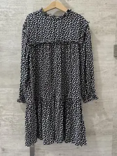 ZARA 花柄長袖ワンピース 140