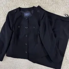 バーバリーロンドン　スーツ　ノーカラー　メガチェック　大きいサイズ　メガチェック