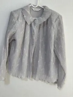 NOANNU グレー フリル襟 トップス