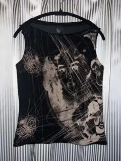 00s design graphic tank top 宗教画 イタリア製