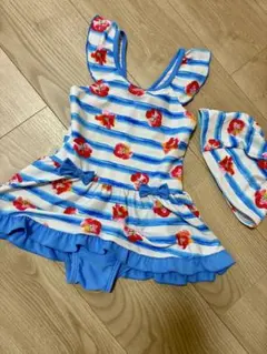 フリル付きワンピース水着 100cm ブランシェス