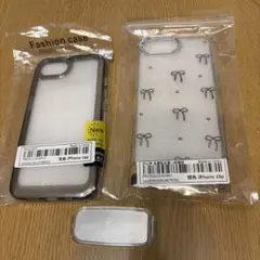 iPhone 16e用リボン模様クリアケース　セット売り