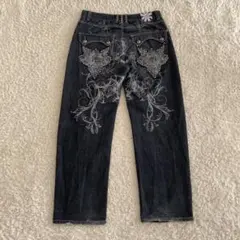 ◯ Brooklyn Basement デニムパンツ　白ステッチ　34×34のサムネイル