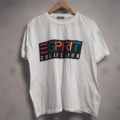 90s ESPRIT COLLECTION ロゴプリント Tシャツ ホワイトのサムネイル