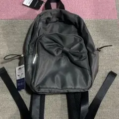 【新品未使用】小型 リュック タグ付き グレー リボン 撥水加工