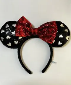 ディズニー ミニーちゃん カチューシャ スパンコール