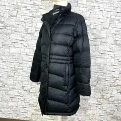 L.L.BEAN エルエルビーン ロゴ刺繍ダウンコート ダウンジャケット 黒 S