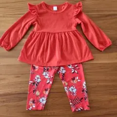 セットアップ　赤　サイズ80 shein